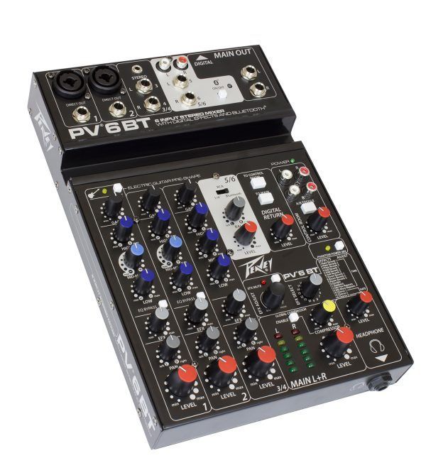 Peavey PV6BT 6-Channel Compact Mixer