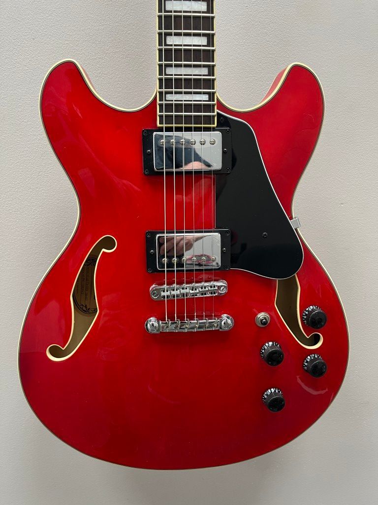 Ibanez AS73 Semi-Hollow Electric Guitar w Case 2018 - Transparent Cherry Red