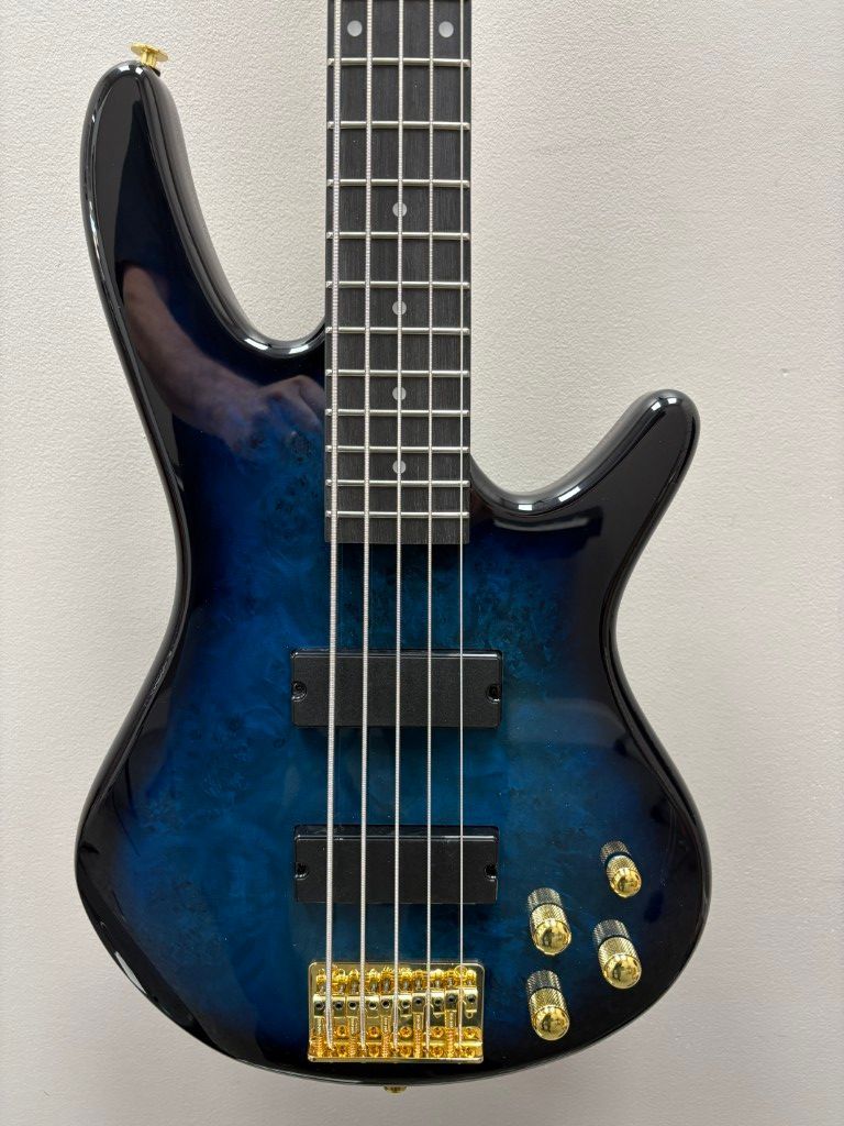 Ibanez GSR205PC 5-String Electric Bass 2026 - Transparent Marine Burst