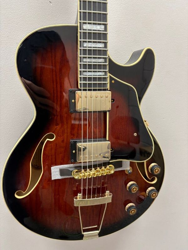 Ibanez Artcore Expressionist AG95QA 2026 - Dark Brown Sunburst