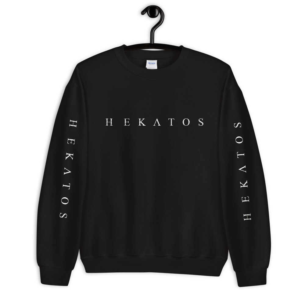 LOGO Print Sweatshirt, Color: Black, Size: S
