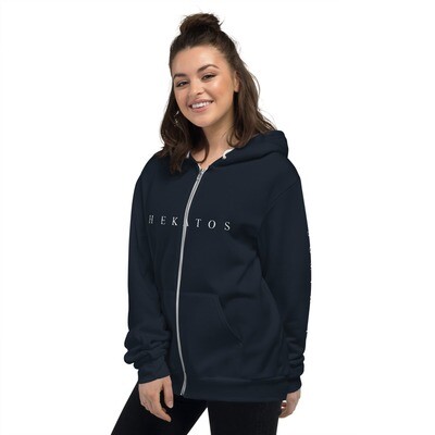 LOGO Print Zip-Up Hoodie