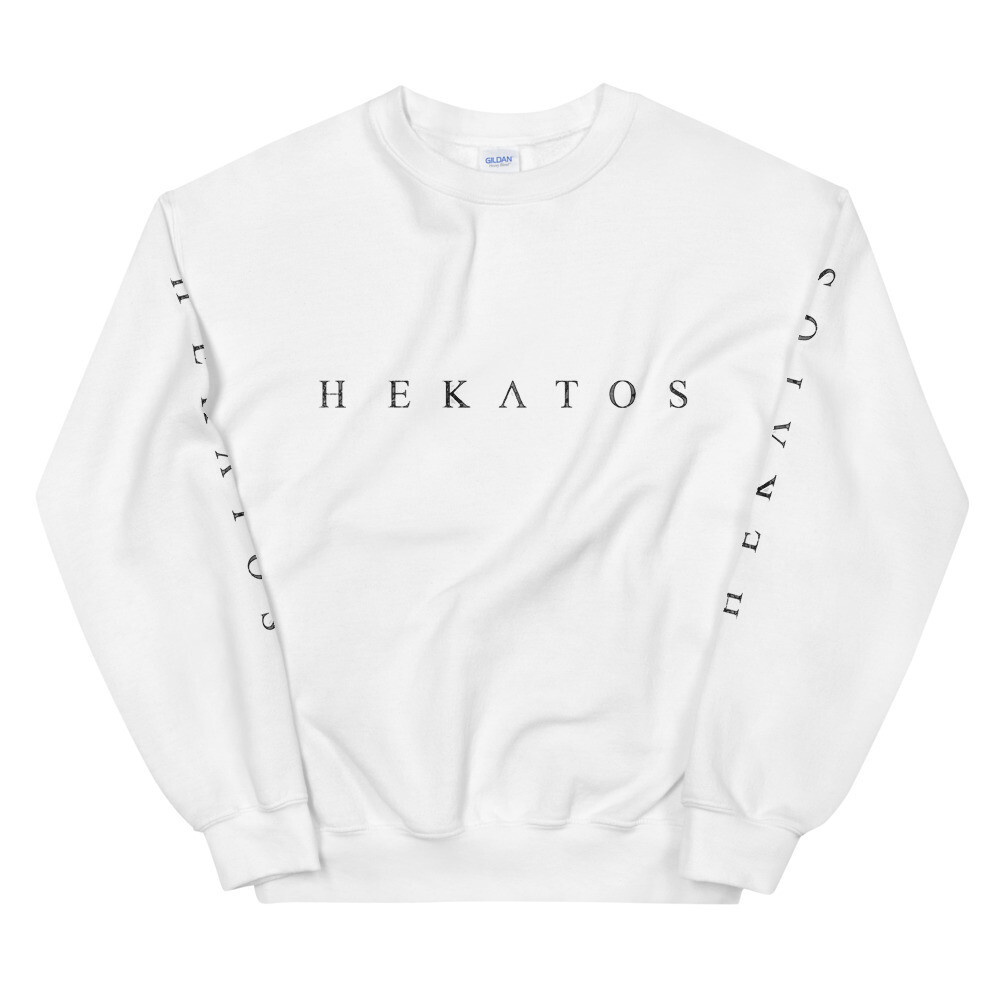 LOGO Print Sweatshirt, Color: White, Size: S