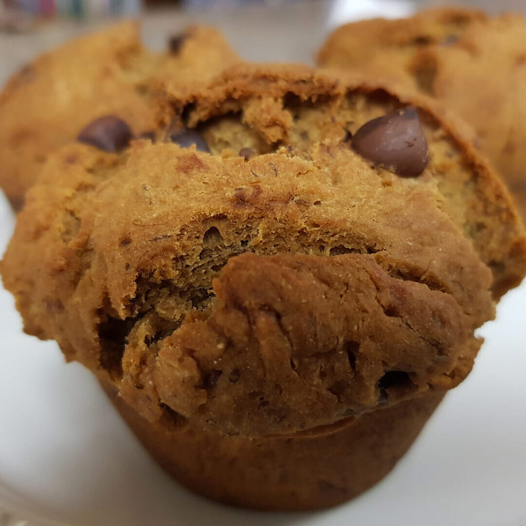 Banana Carob Chip Muffin – Gluten free