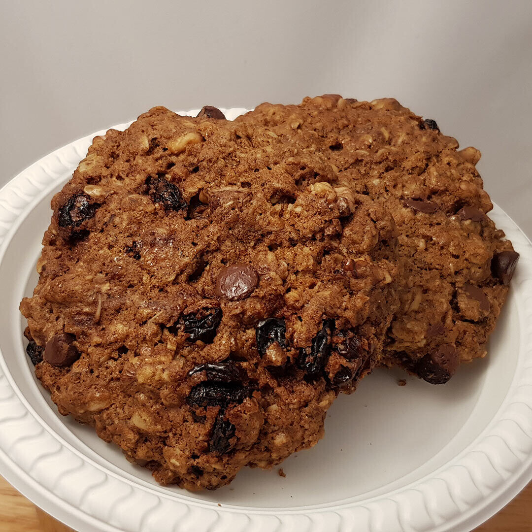 Oatmeal Raisin Walnut Carob Chip Cookies