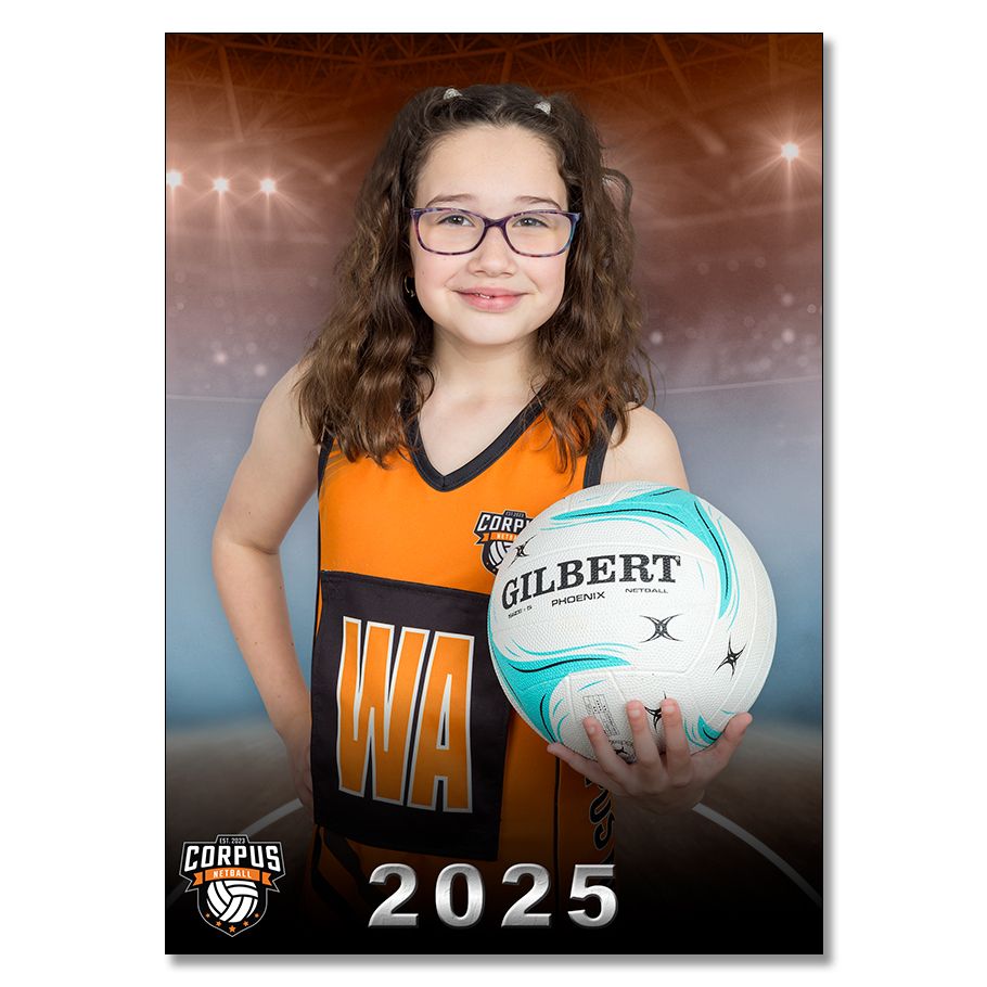 Netball Portrait Prints