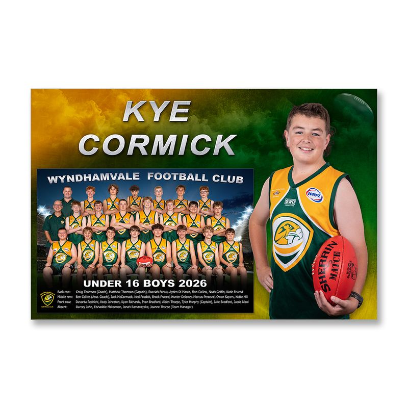Wyndhamvale FC 8x12in Combo Print