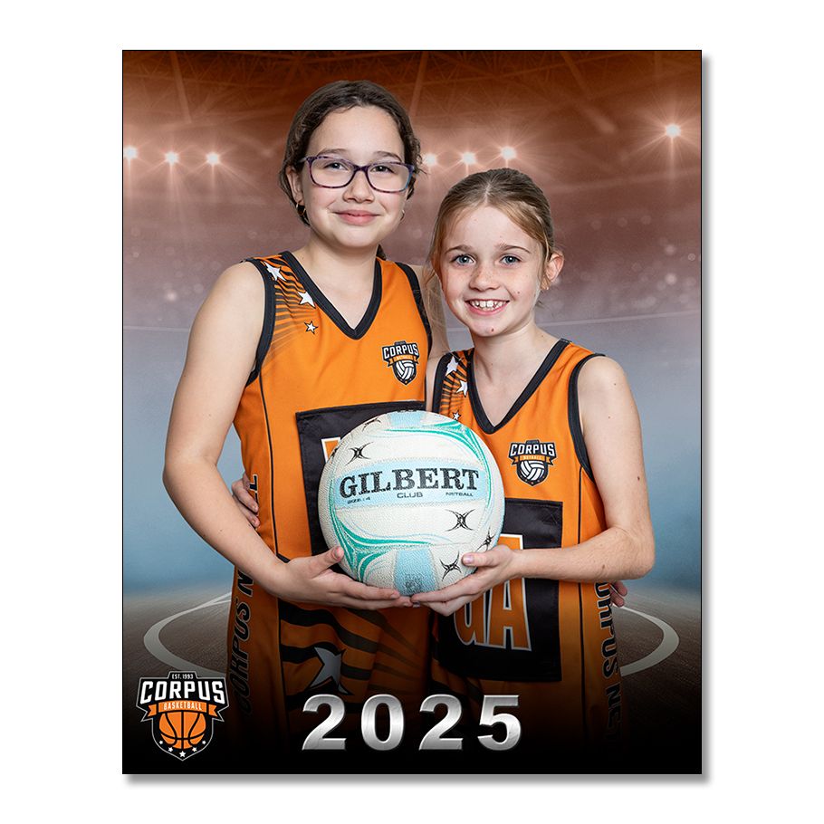 Netball Sibling Photo - Must be ordered no later than 9th September -  No Sibling photos can be ordered on photo night