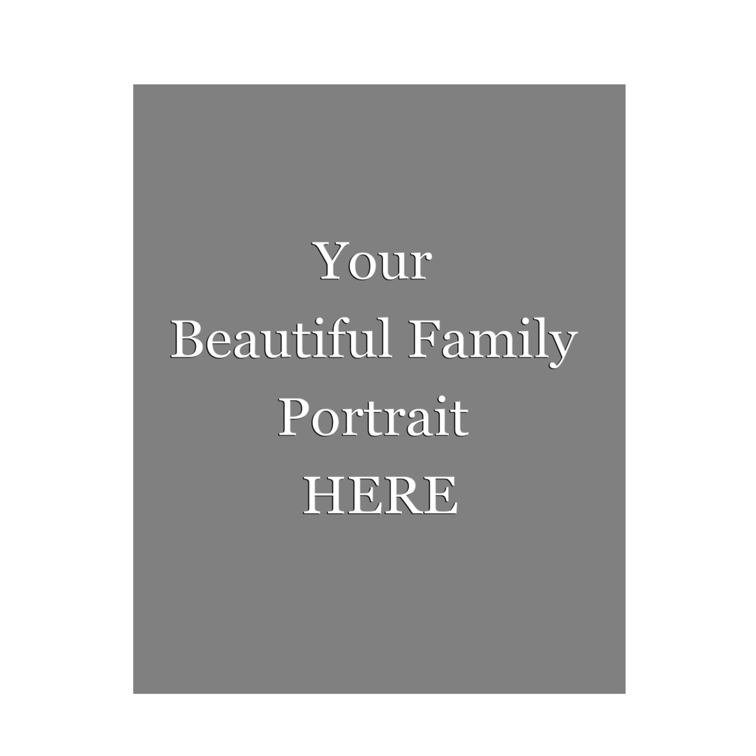 8x10in Family Portrait