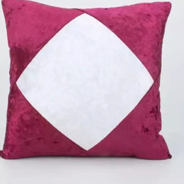 Crushed Velvet 16x16" Sublimation Cushion Cover Red