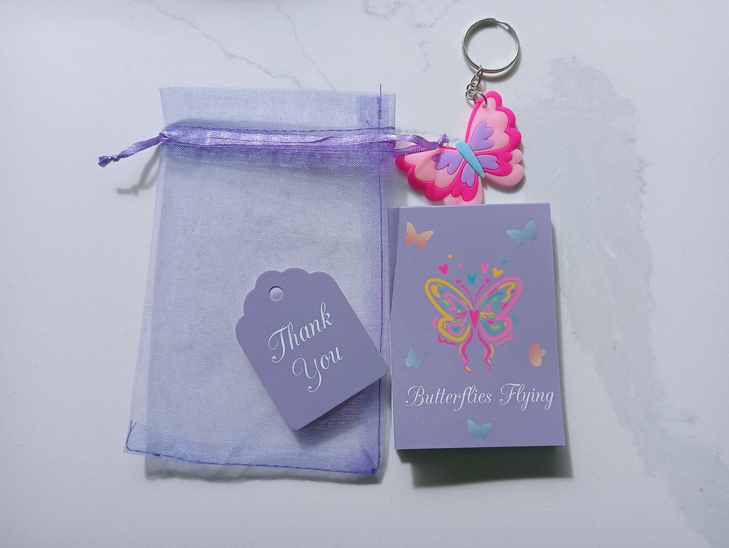 Enchanted Purple Butterfly Favour Set