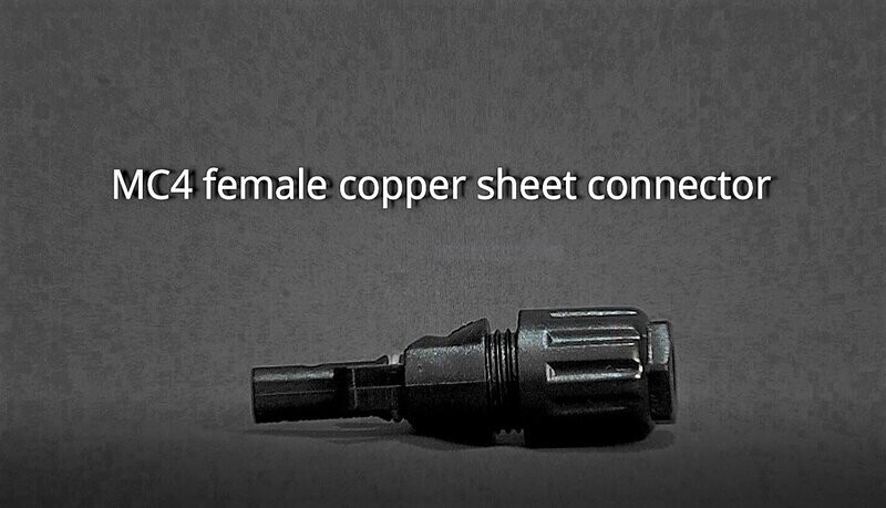 MC4 female copper sheet connector.