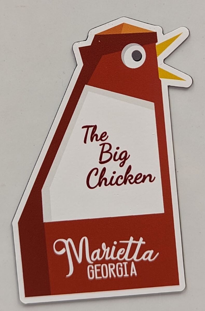 Big Chicken Cutout Magnet