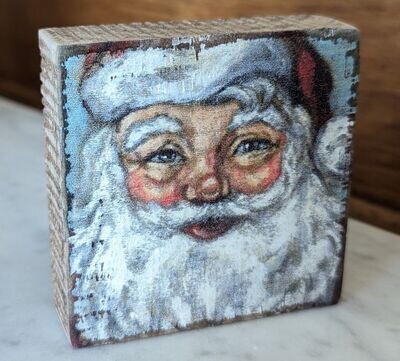 Santa Block Sign