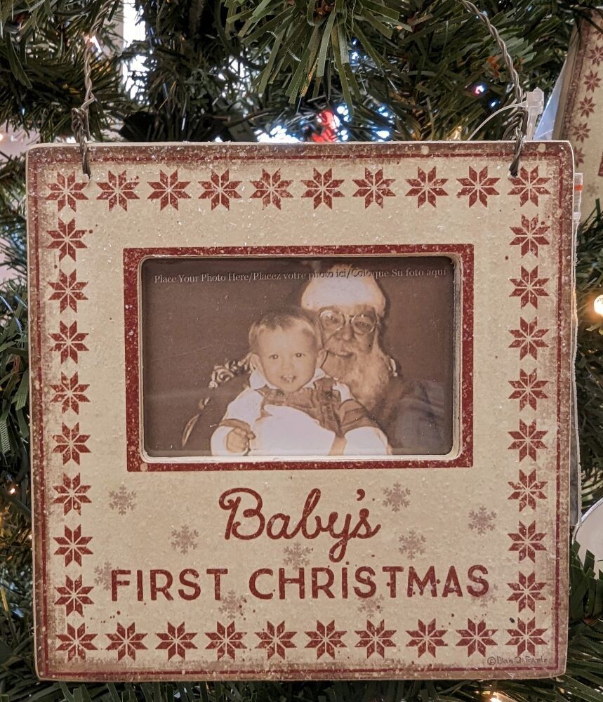 Mini Frame-Babys First Christmas Ornament