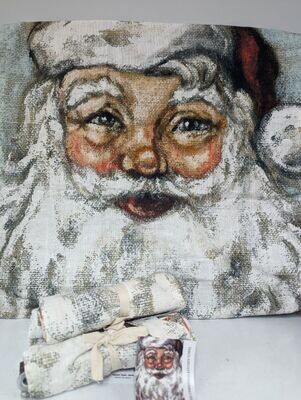 Santa Face Kitchen Towel