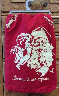 Santa I Can Explain Christmas Kitchen Towel