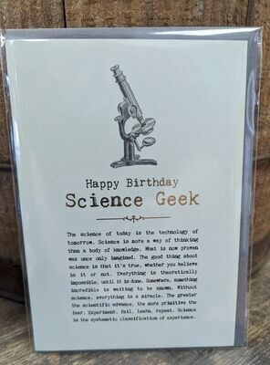 Science Geek Card
