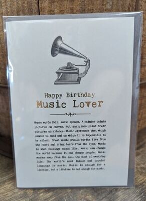 Music Lover Greeting Card