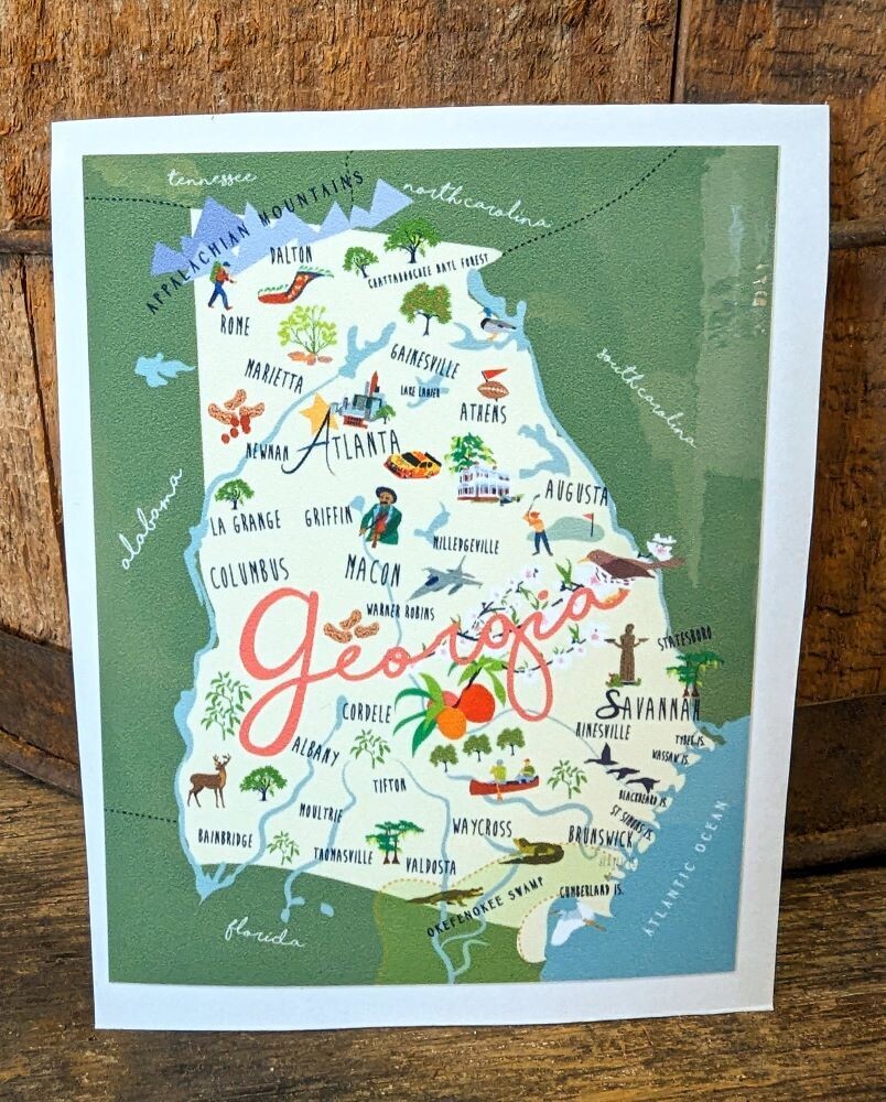Georgia Cities Vinyl Decal Sticker