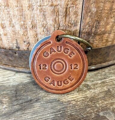 12 Gauge Leather Keychain