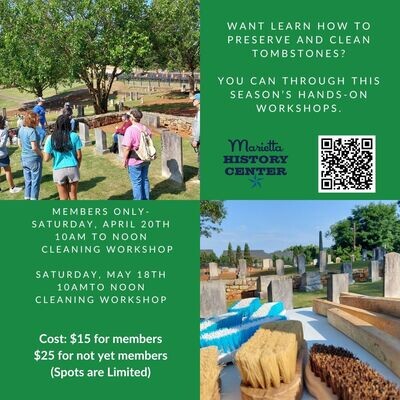 May 18--Tombstone Cleaning Workshop Ticket
