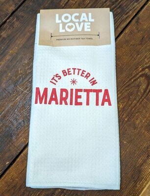 It's Better in Marietta Tea Towel