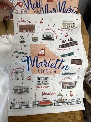 Marietta GA Landmark Tea Towel