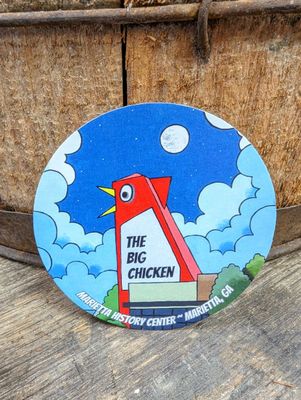 Big Chicken Round Sticker