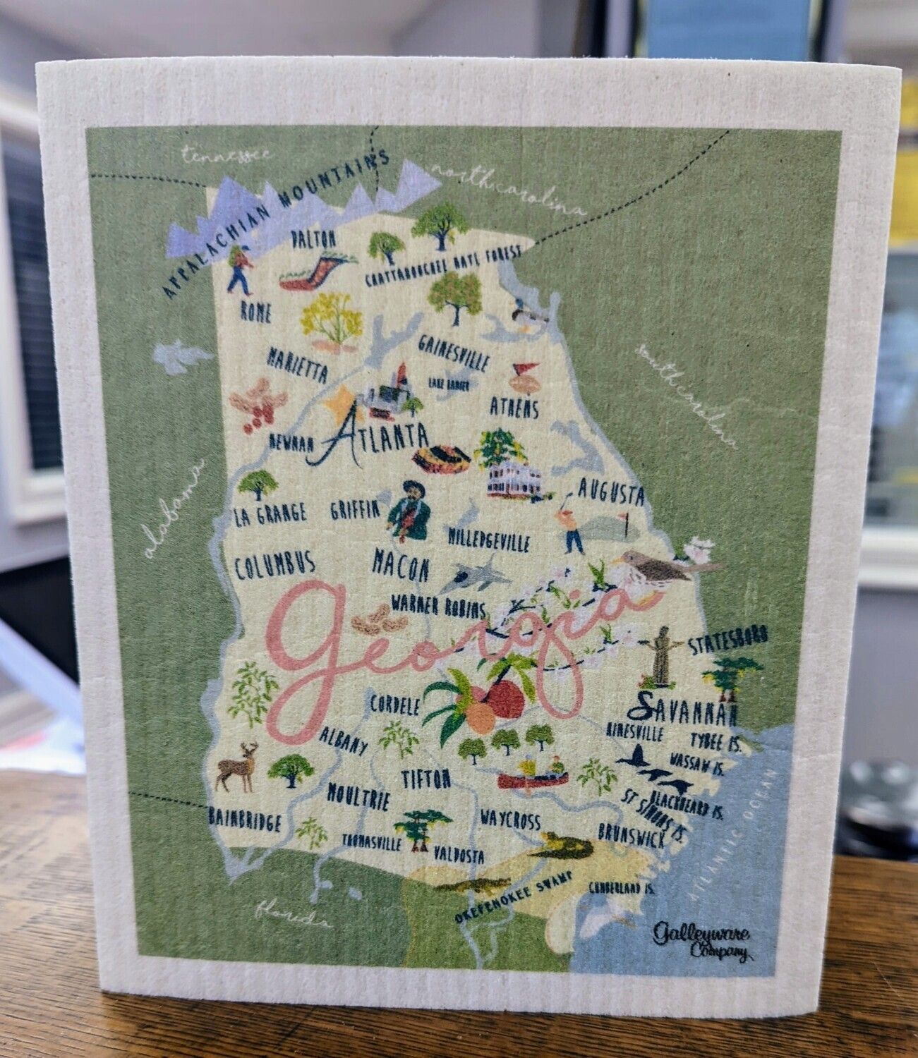 Georgia Cities Swedish Towel