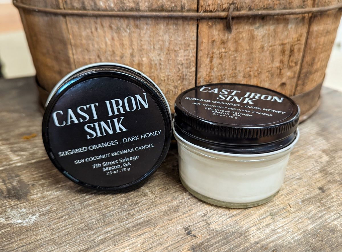Cast Iron Sink Candle - Blood Orange and Honey 2.5oz