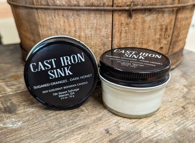 Cast Iron Sink Candle - Blood Orange and Honey 2.5oz