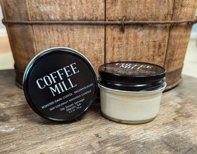 Coffee Mill Candle - Dark Coffee and Brown Sugar 2.5oz