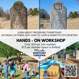 Oct 26th - Tombstone Cleaning Workshop Ticket