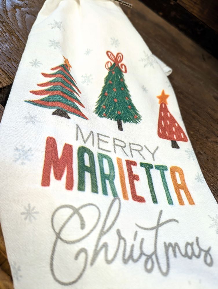 Merry Marietta Christmas Kitchen Towel