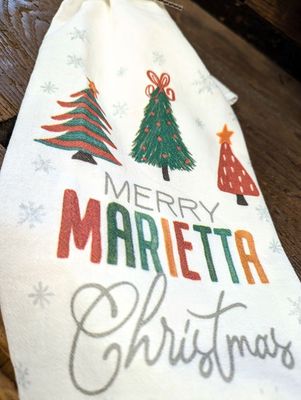 Merry Marietta Christmas Kitchen Towel