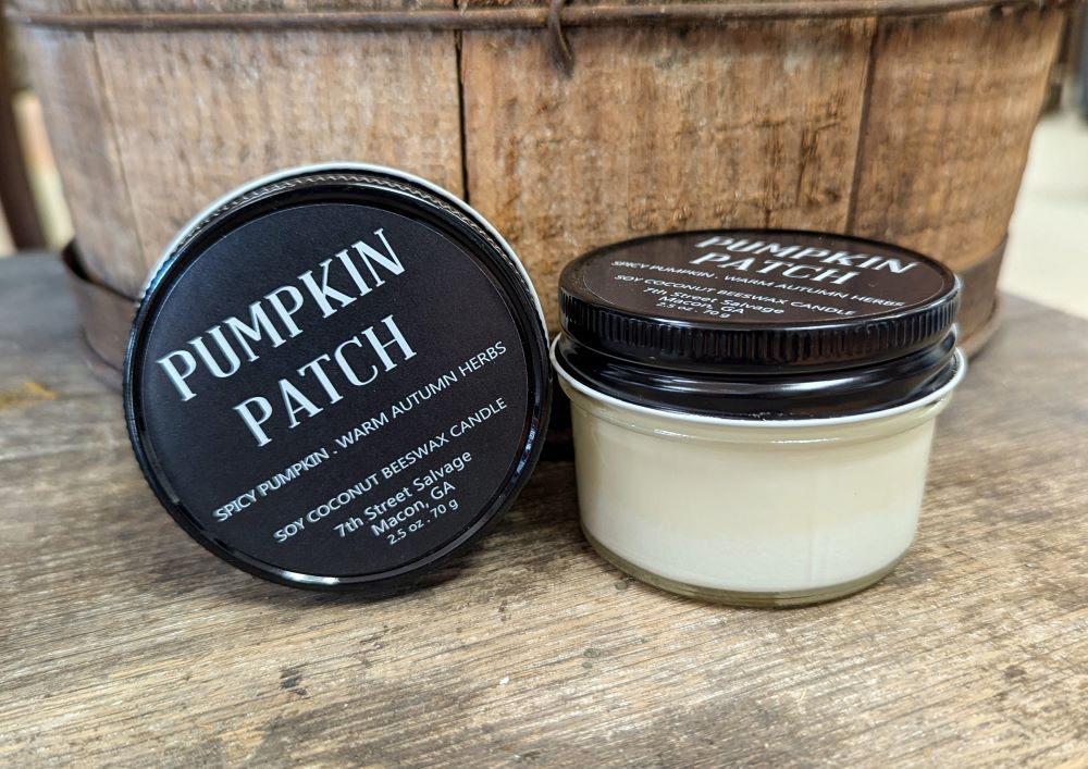 Pumpkin Patch Fall Candle - Spicy Pumpkin, Warm Autumn Herbs 2.5oz