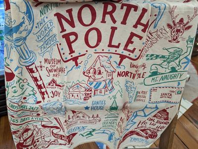 North Pole Christmas Towel 