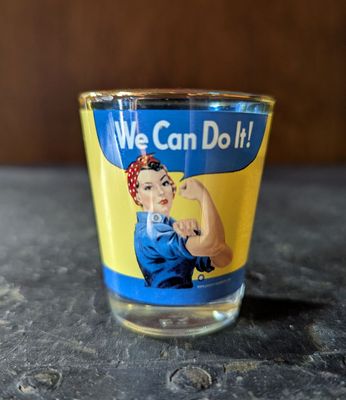 Rosie the Riveter Shot Glass - We Can Do It