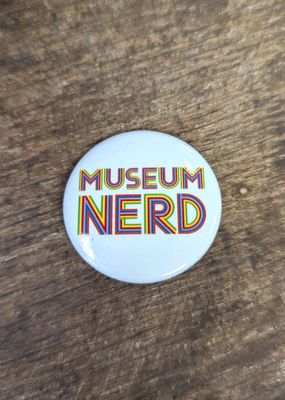 Museum Nerd Classic White Button