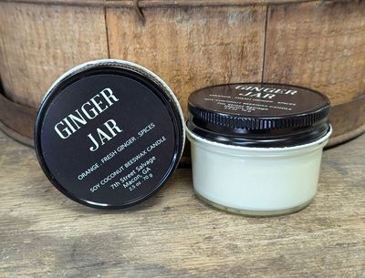 Ginger Jar Candle - Orange, Fresh Ginger, Spices 2.5oz