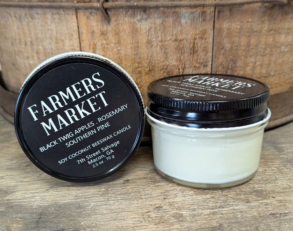 Farmers Market Candle - Apples, Rosemary, Pine 2.5oz