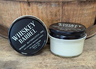 Whiskey Barrell Candle - Whiskey Butterscotch Fire 2.5oz