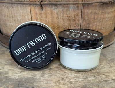Driftwood Candle - Lemon Blossom, Seagrass 2.5oz