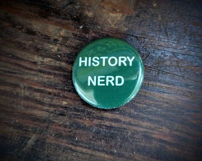 History Nerd Button