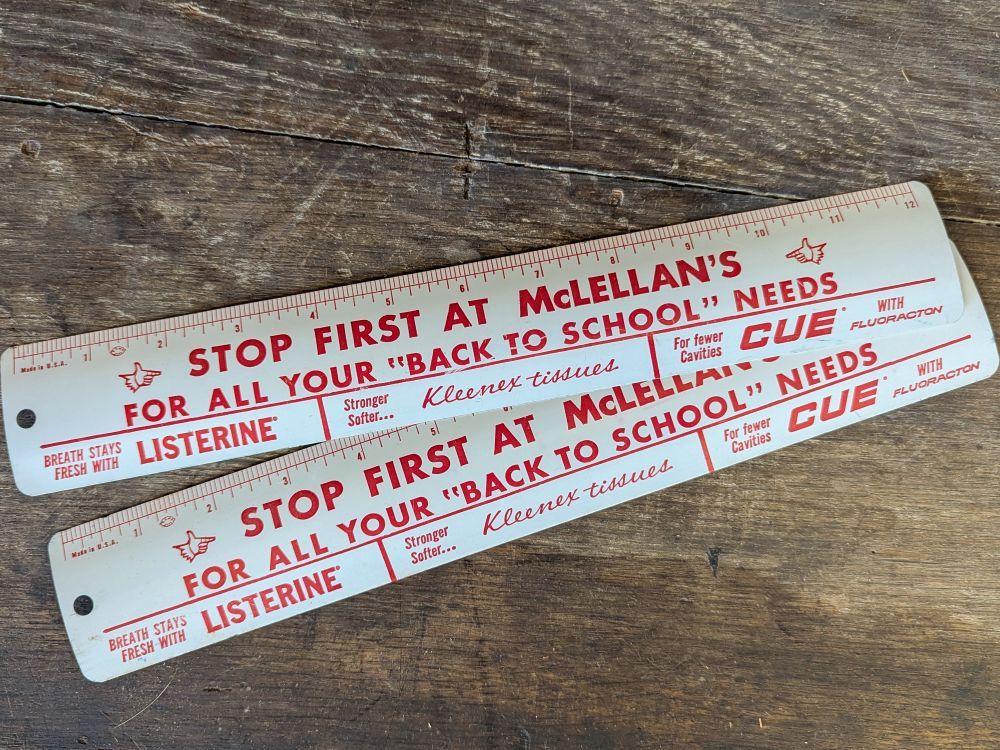 Vintage McLellans Ruler from Marietta GA