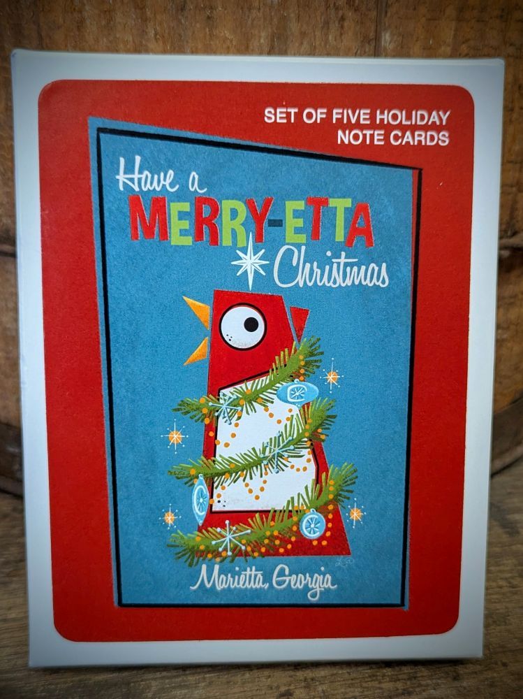 Merry-Etta Christmas Card Set