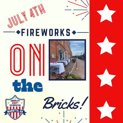 July 4th Table up to 6--Fireworks Viewing