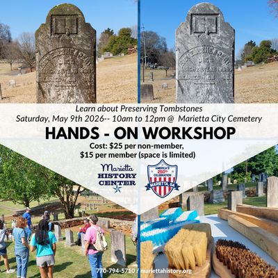 May 9th - Tombstone Cleaning Workshop Ticket