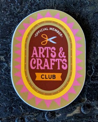 Arts and Crafts Club Sticker